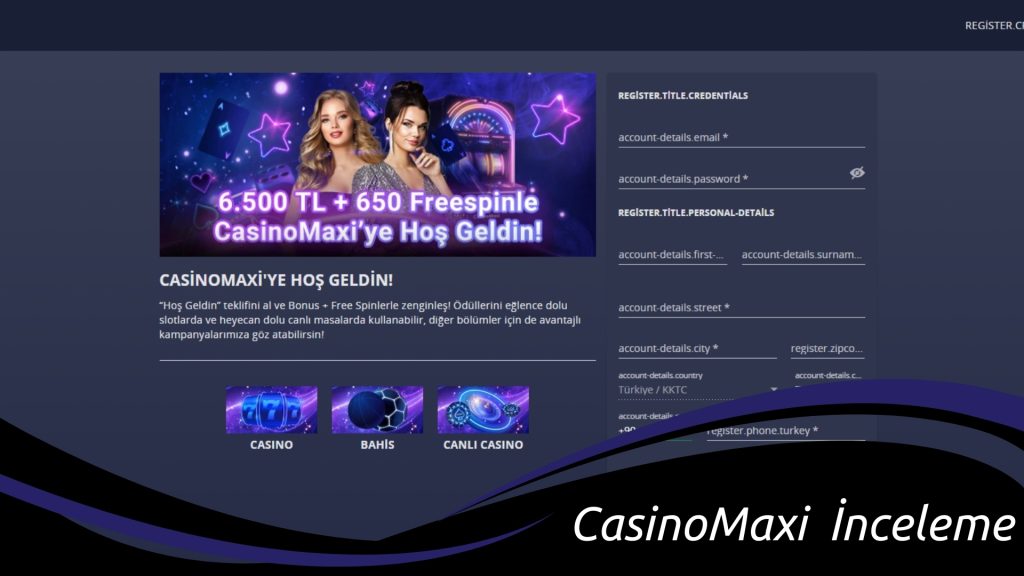 casinomaxi inceleme